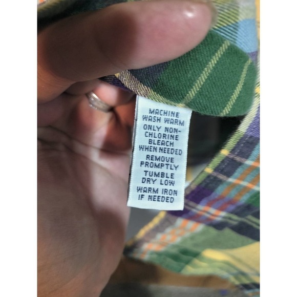 Ralph Lauren Blue Label Multi-color plaid long sleeve shirt men small - Picture 6 of 7